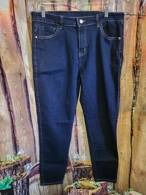 Women's Dark Indigo Skinny Stretch Jeans